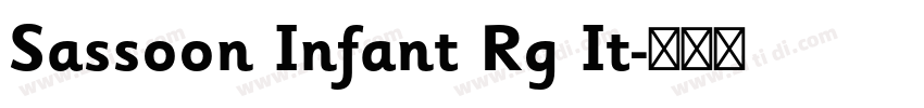 Sassoon Infant Rg It字体转换